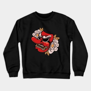 JAPANESE TENGU MASK ILLUSTRATION Crewneck Sweatshirt